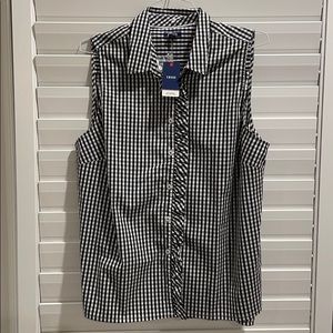 BRAND NEW Izod Checkered Blouse